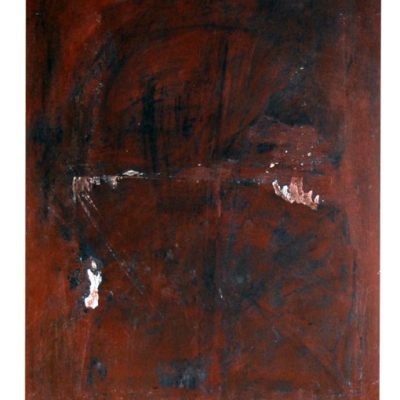 L‘enfant qui pleure, techniques mixtes sur bois, pavatex 80 x 100cm, 2006